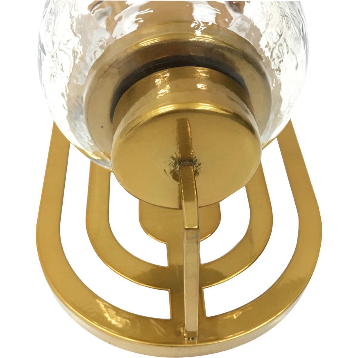 Libra Lalique Oval Gold Metal Wall Light – image 4