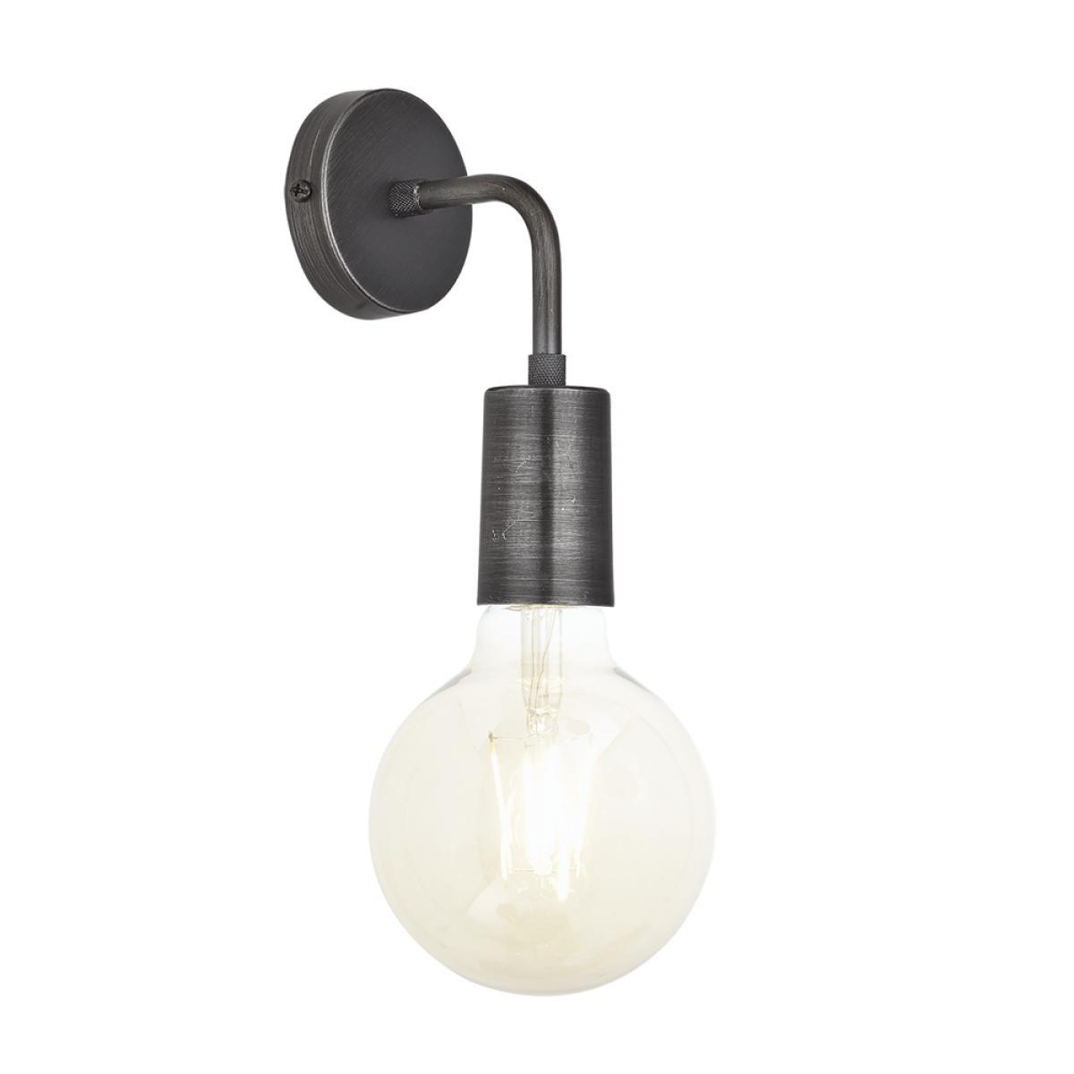 Industville Sleek Edison Wall Light - Pewter – image 2