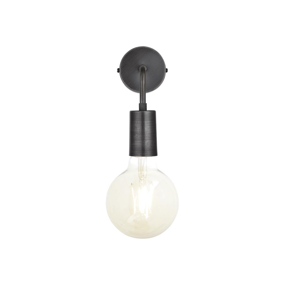 Industville Sleek Edison Wall Light - Pewter – image 1