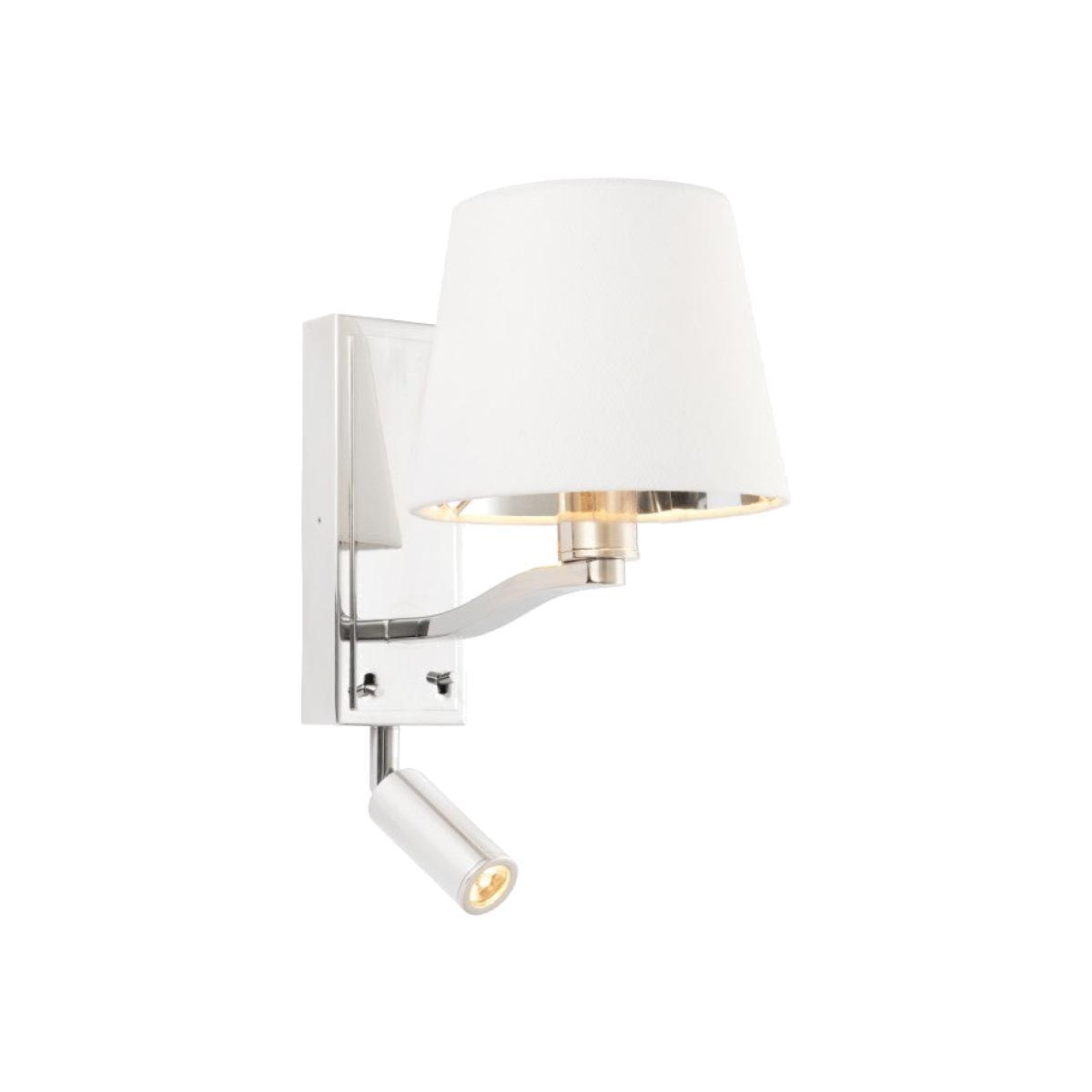 Gallery Direct Large Harvey Wall Light Bright Nickel