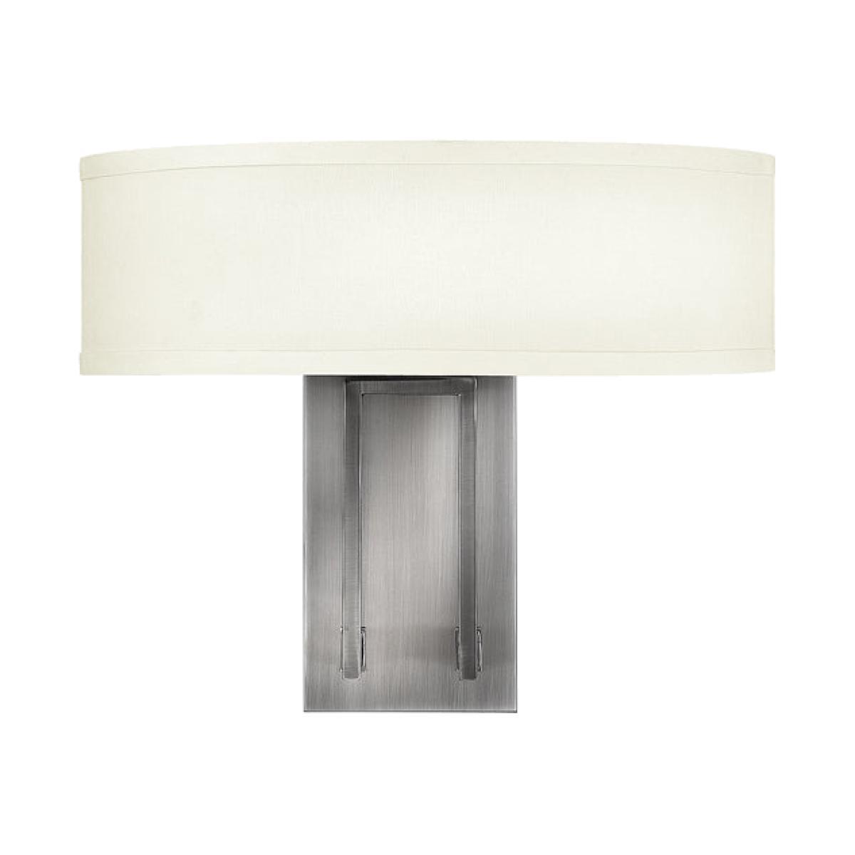 Elstead Hampton 2 Light Wall Light Antique Nickel – image 1