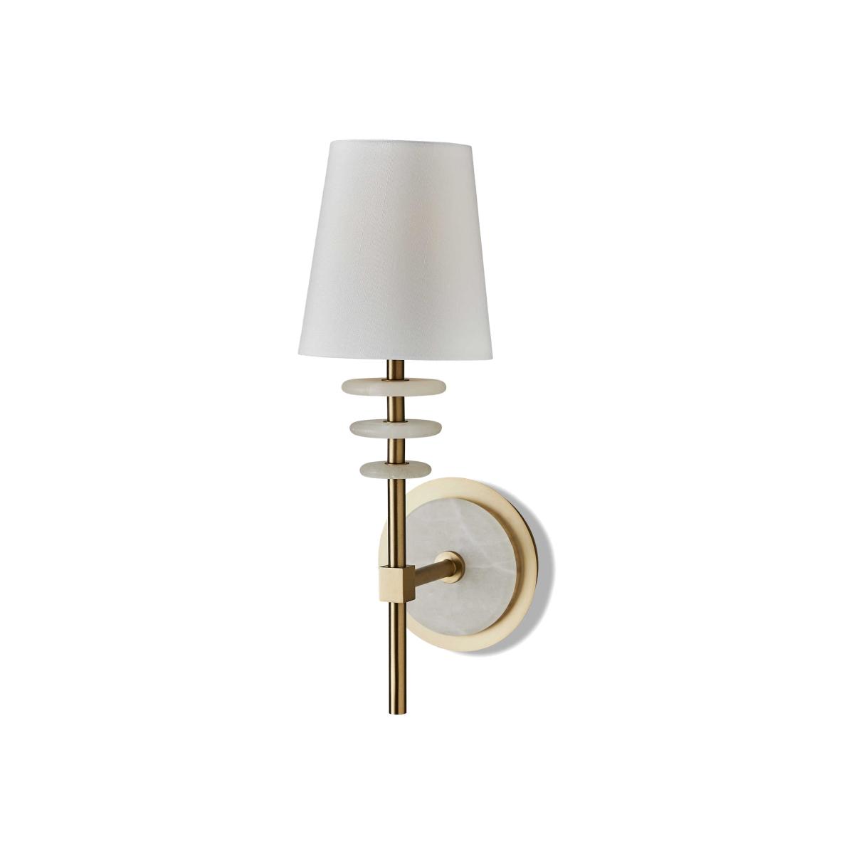 Uttermost Black Label Alabaster Torch Wall Light – image 1