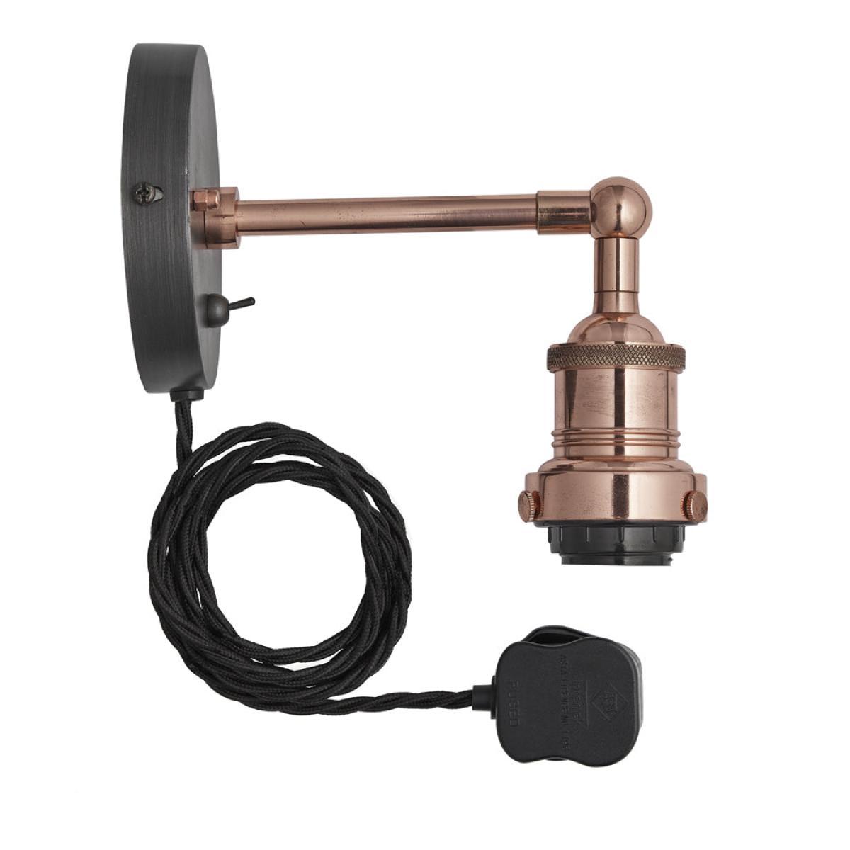 Industville Brooklyn Wall Light / Copper With Plug – image 2