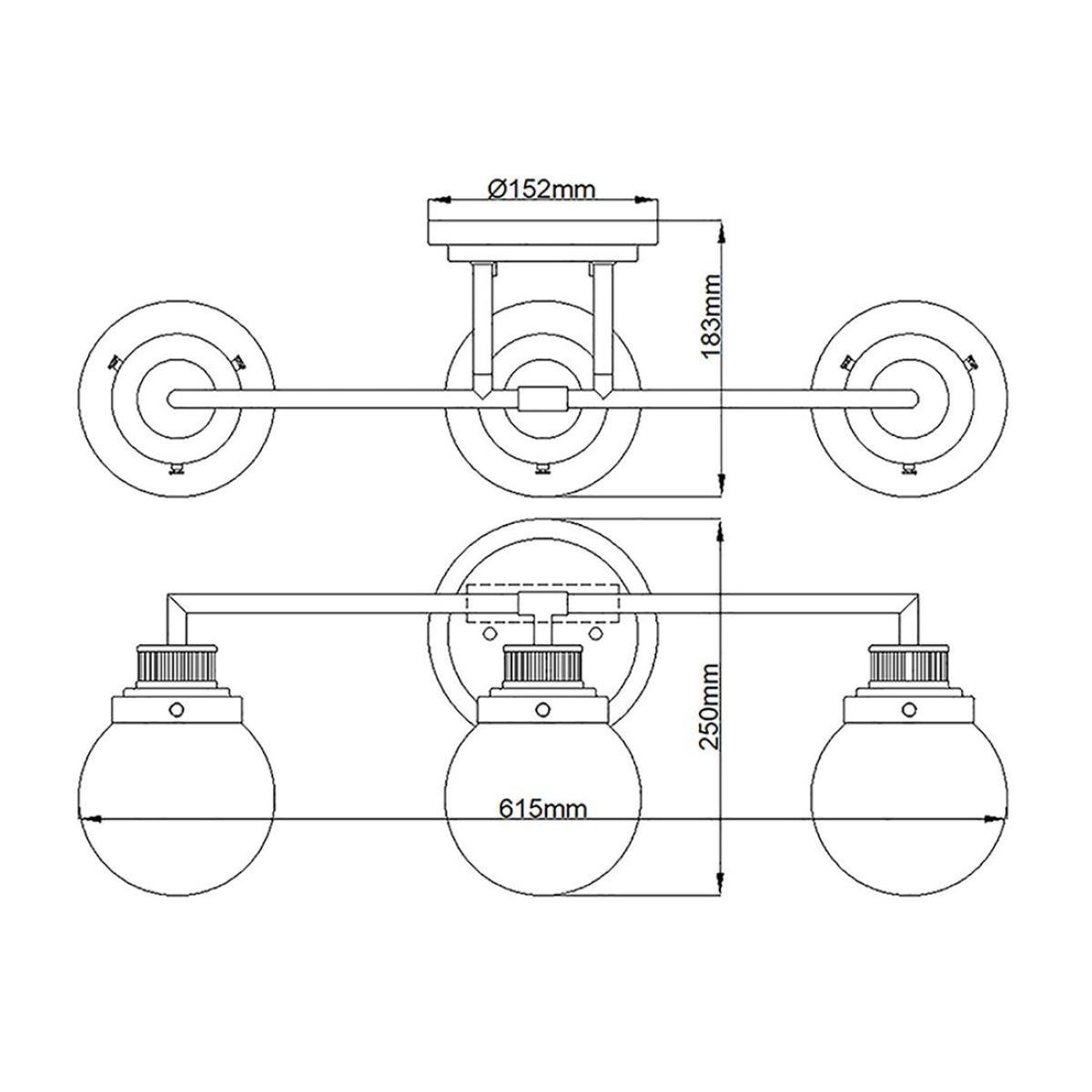 Quintiesse Poppy 3 Light Wall Light – image 13