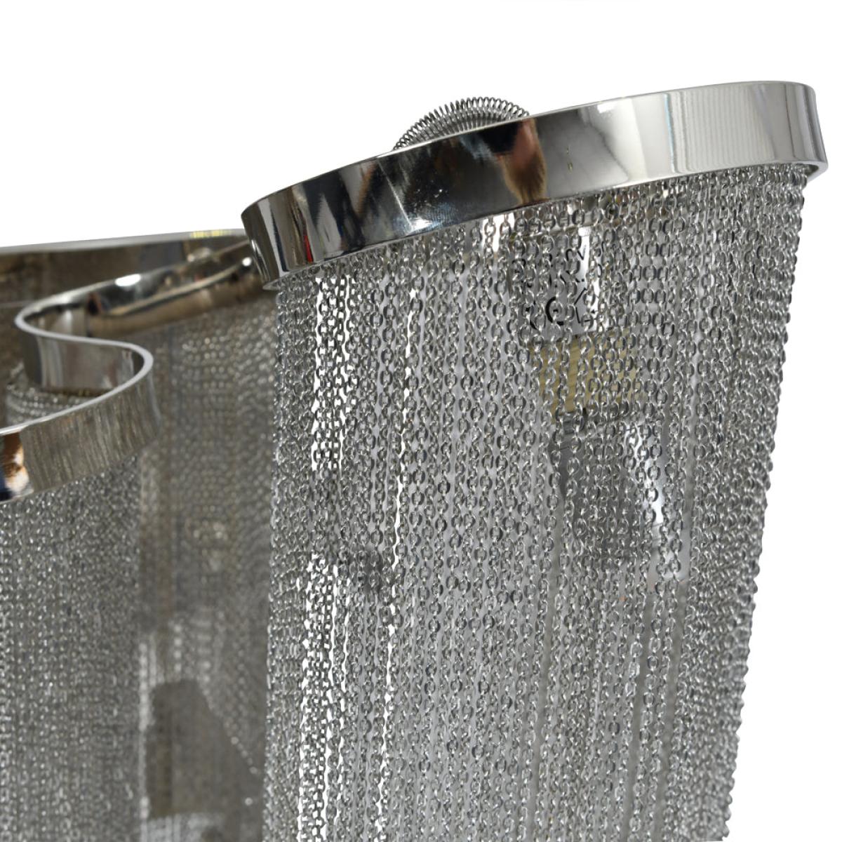 Libra Niagara Silver Chain 3 Bulb Wall Lamp – image 4