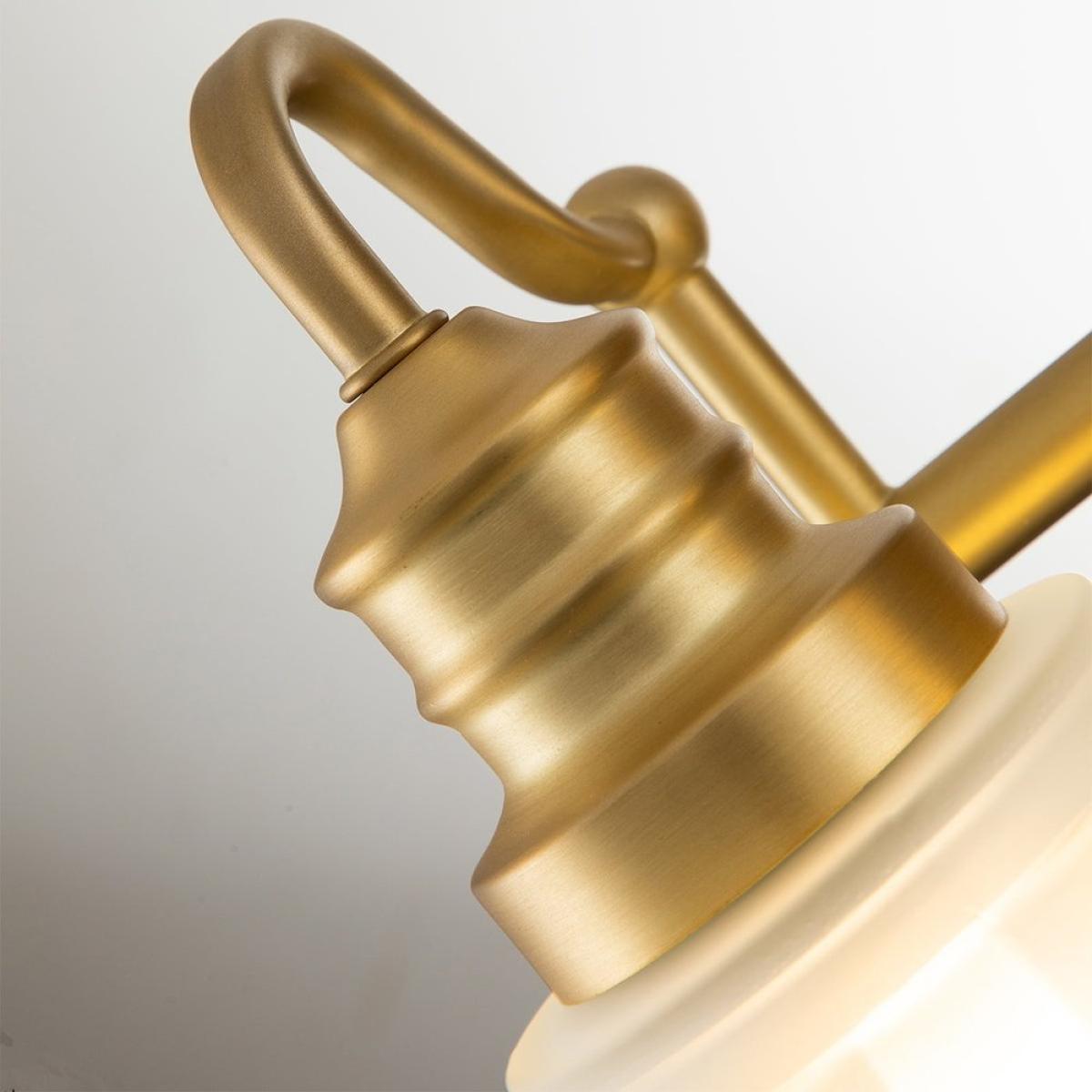 Quoizel Swell 2 Light Wall Light in Brass | Outlet – image 2