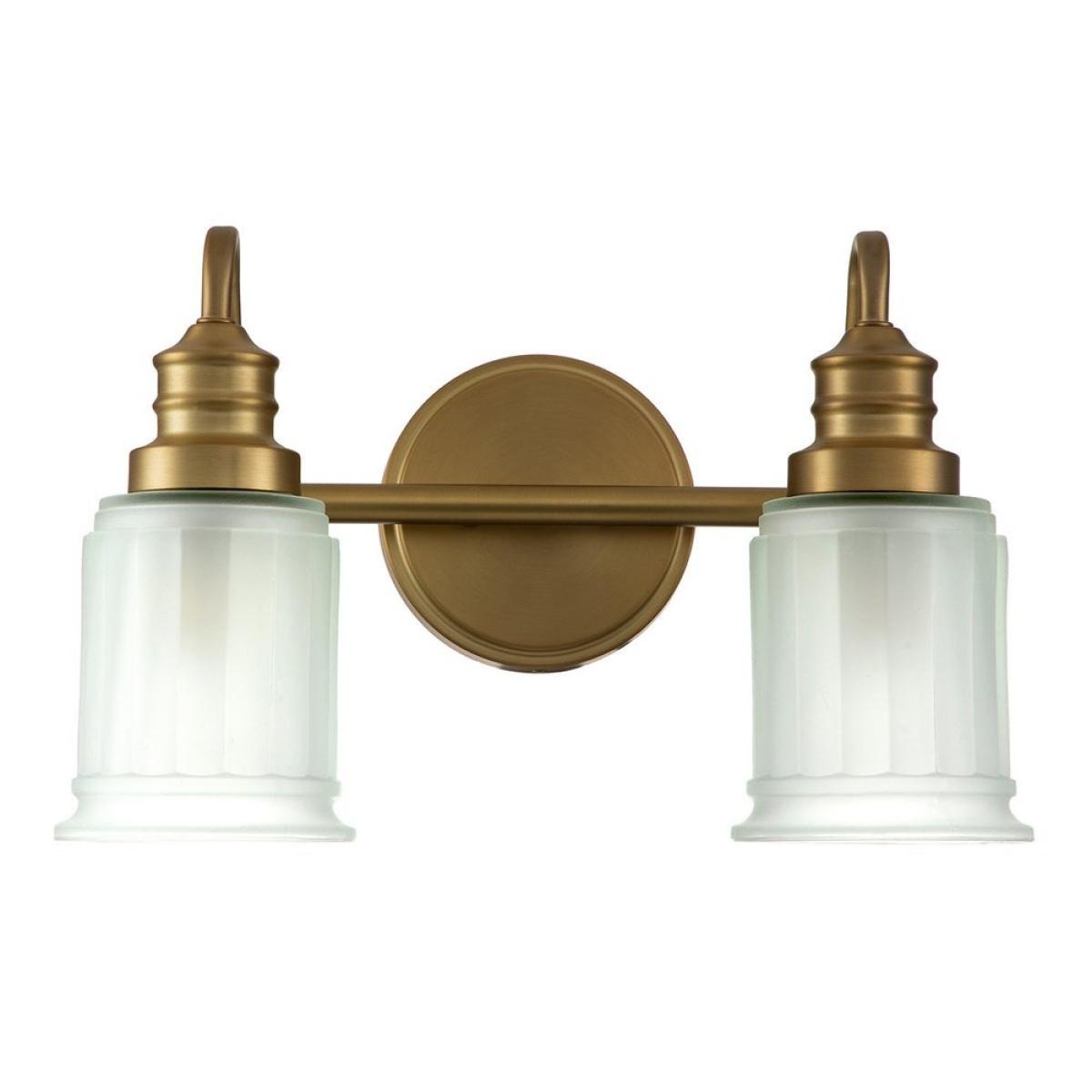 Quoizel Swell 2 Light Wall Light in Brass | Outlet – image 5