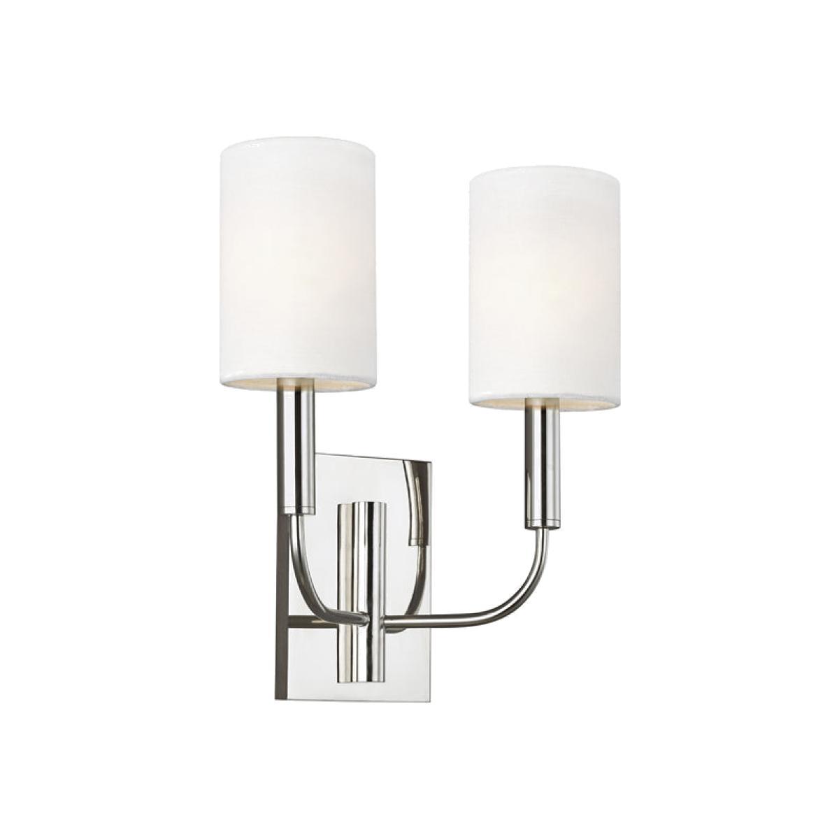 Elstead Brianna 2 Light Wall Light Polished Nickel – image 1