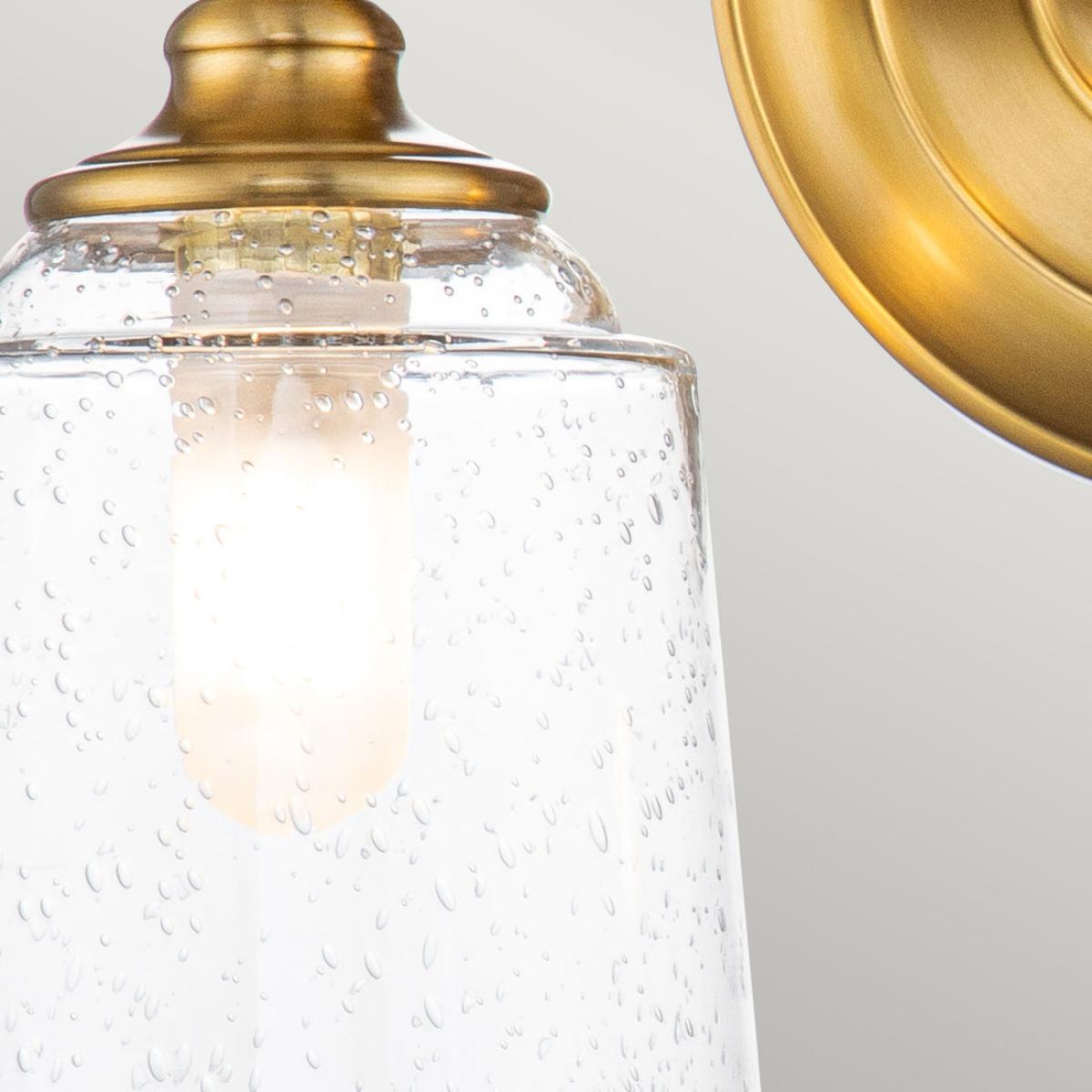 Feiss Huguenot Lake 2 Light Above Mirror Light in Brass – image 4