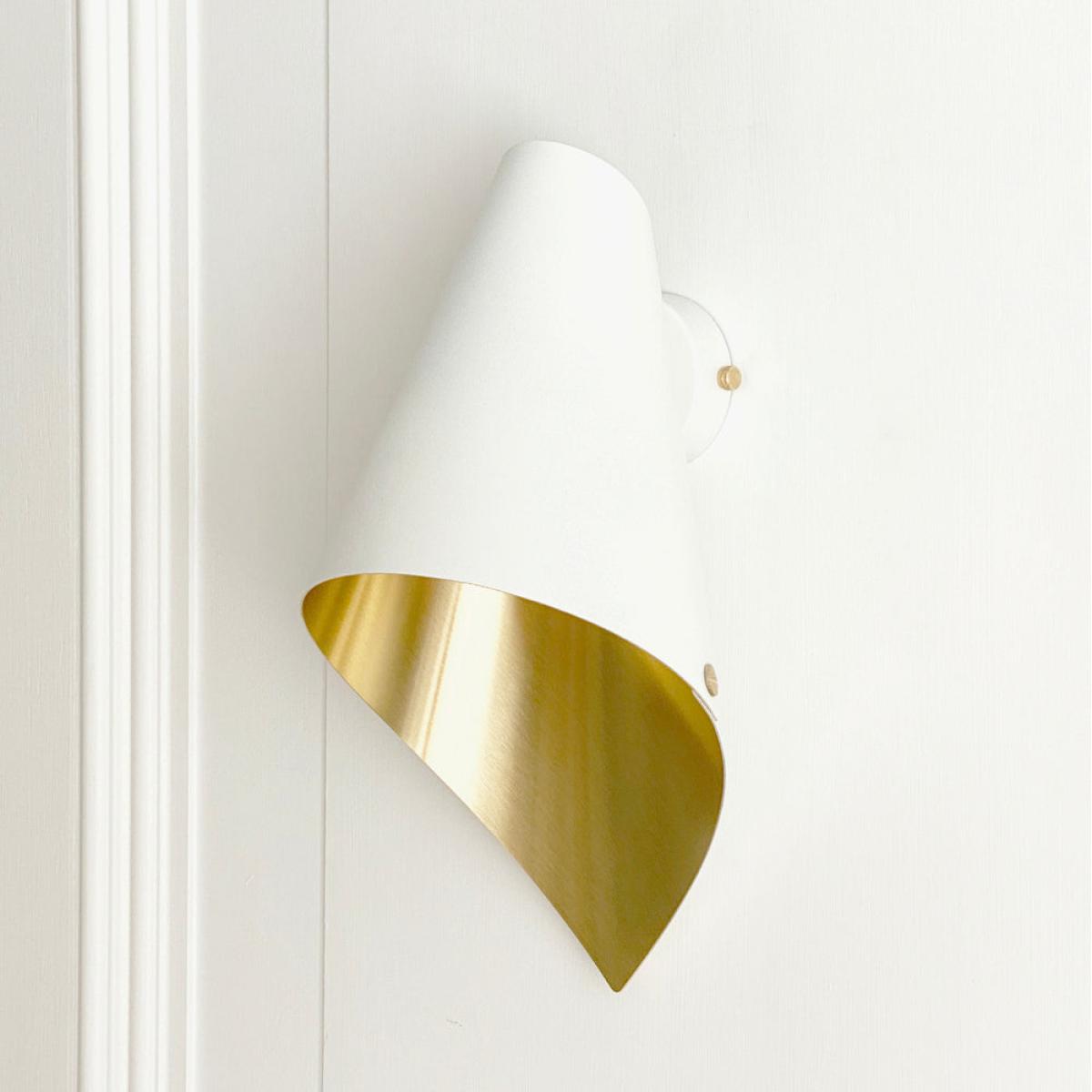 Arcform Lighting - Arc Wall Light in Brushed Brass & White / Standard – image 3