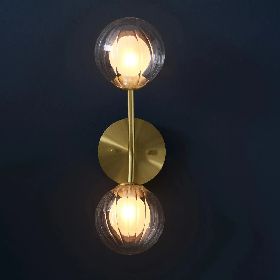 Udo 2 Light Satin Brass Wall Light – image 5