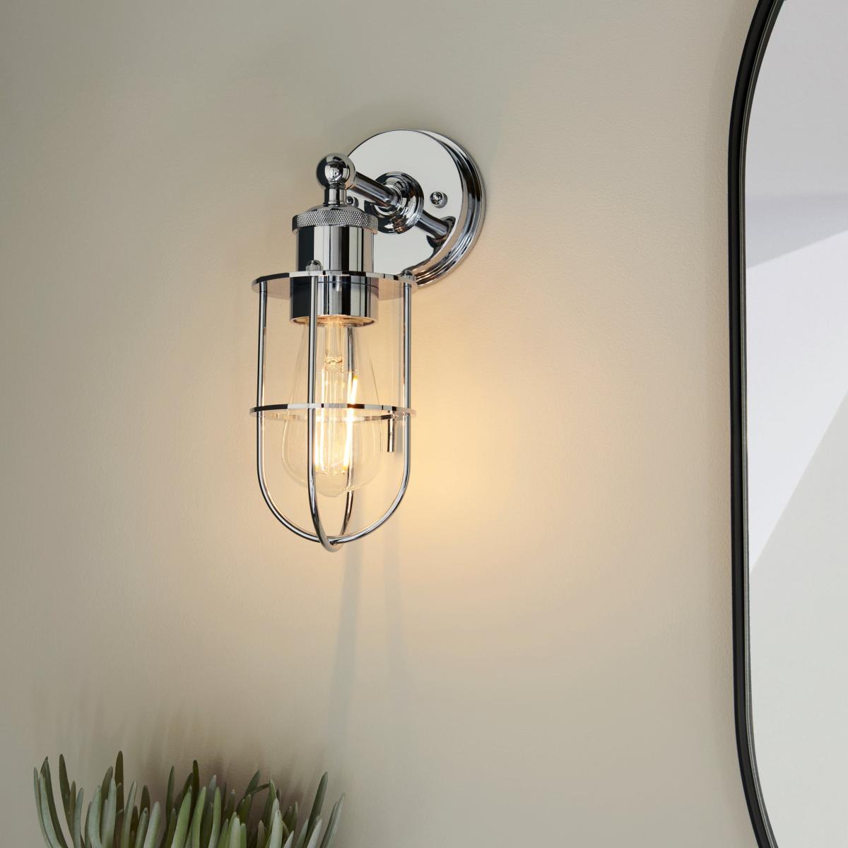 Zofia Silver Industrial Wall Light – image 4