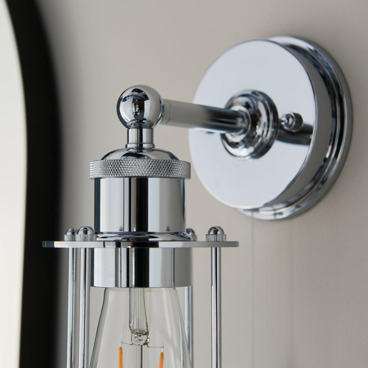 Zofia Silver Industrial Wall Light – image 8