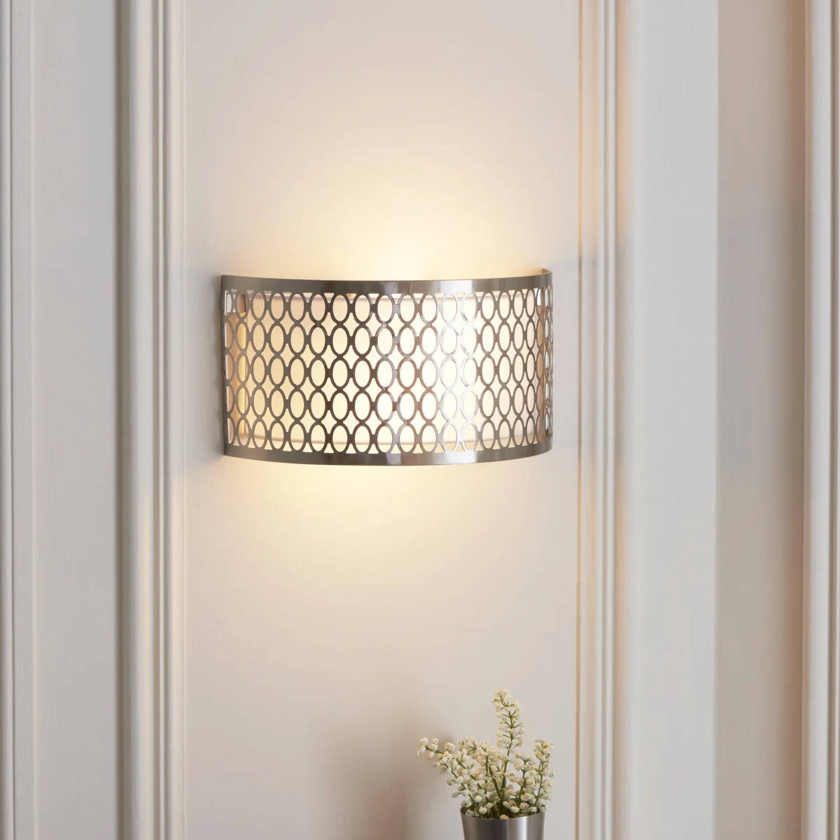 Cordero 2 Light Wall Light Satin Nickel – image 2
