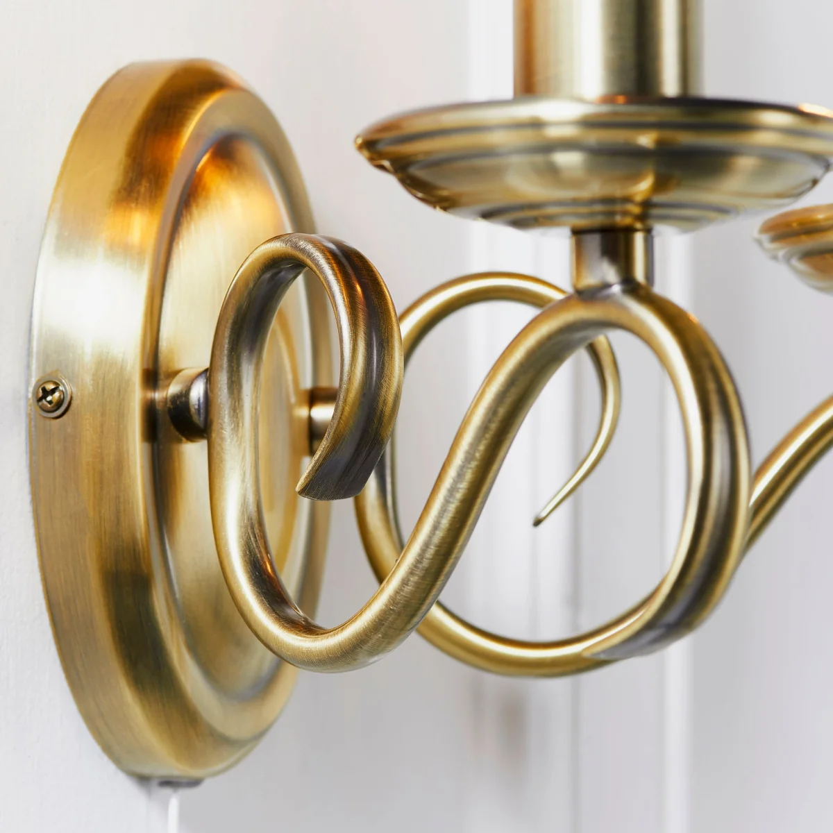 Bernice 2 Light Wall Light Antique Brass – image 4