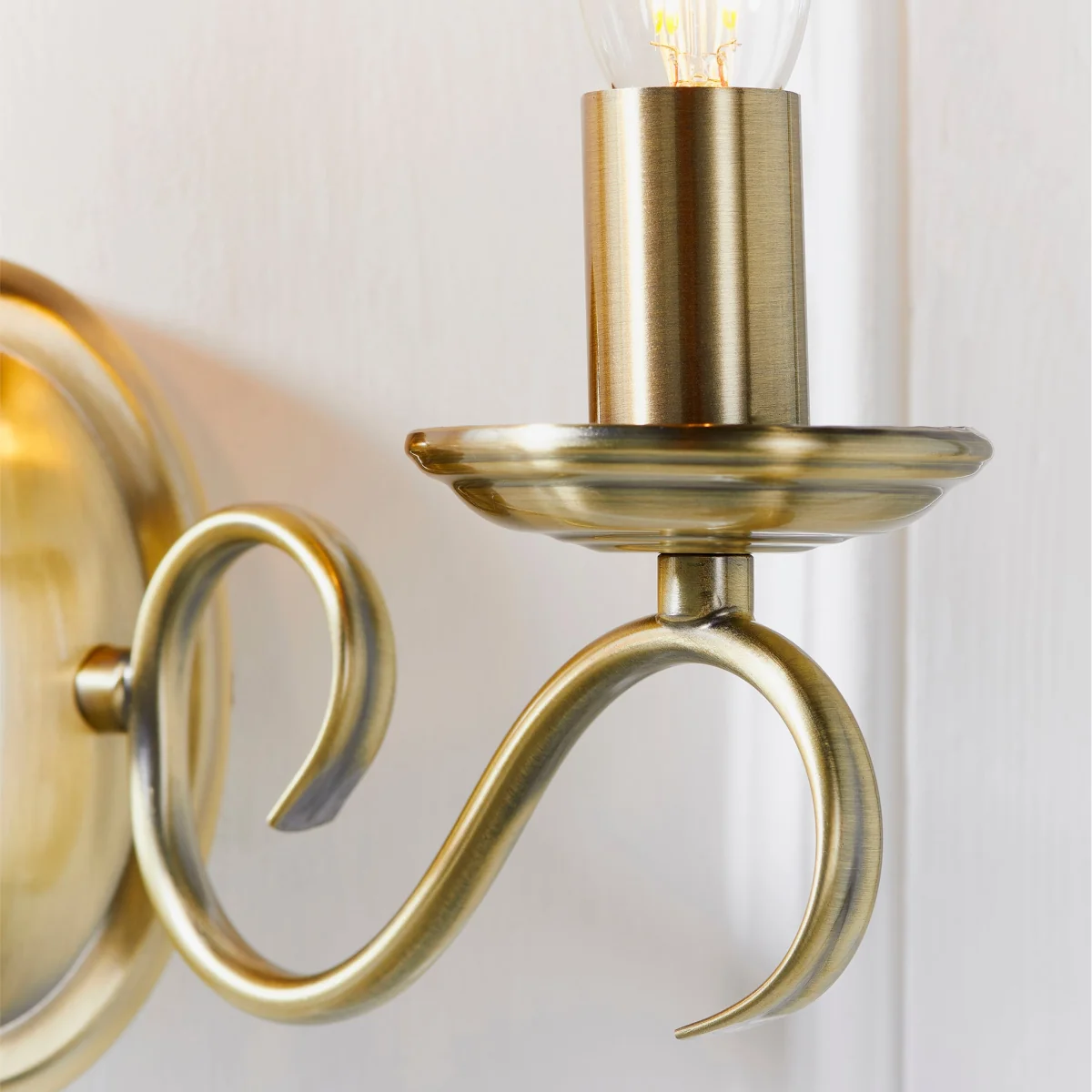 Bernice 2 Light Wall Light Antique Brass – image 6