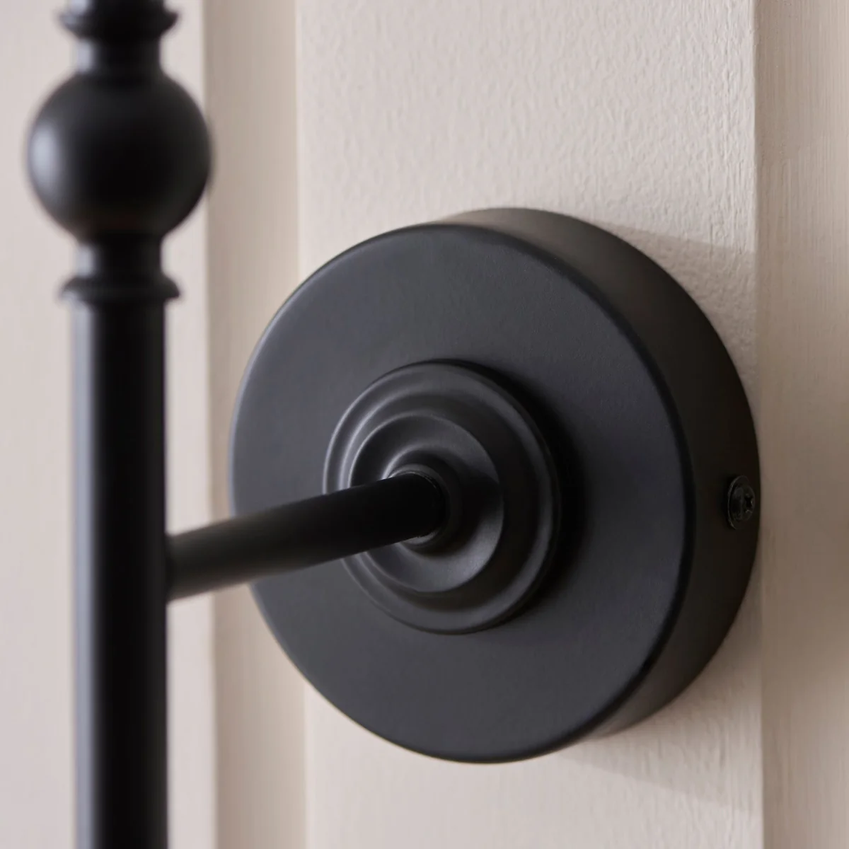 Sylvie Matt Black & White Cotton Wall Light – image 7