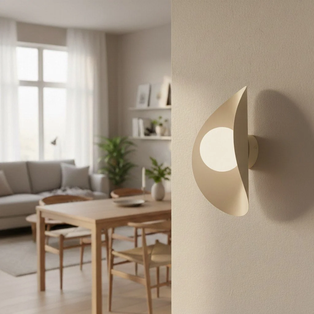 Fiero Wall Light Mocha & White – image 5
