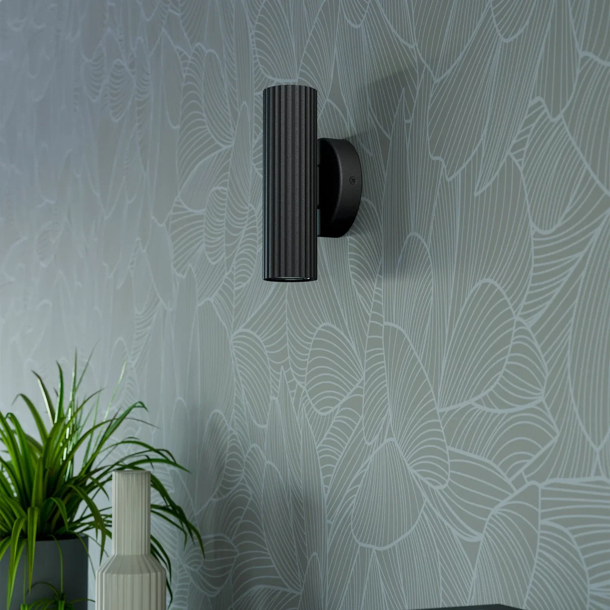 Portillo 2-Light Black Wall Light – image 2