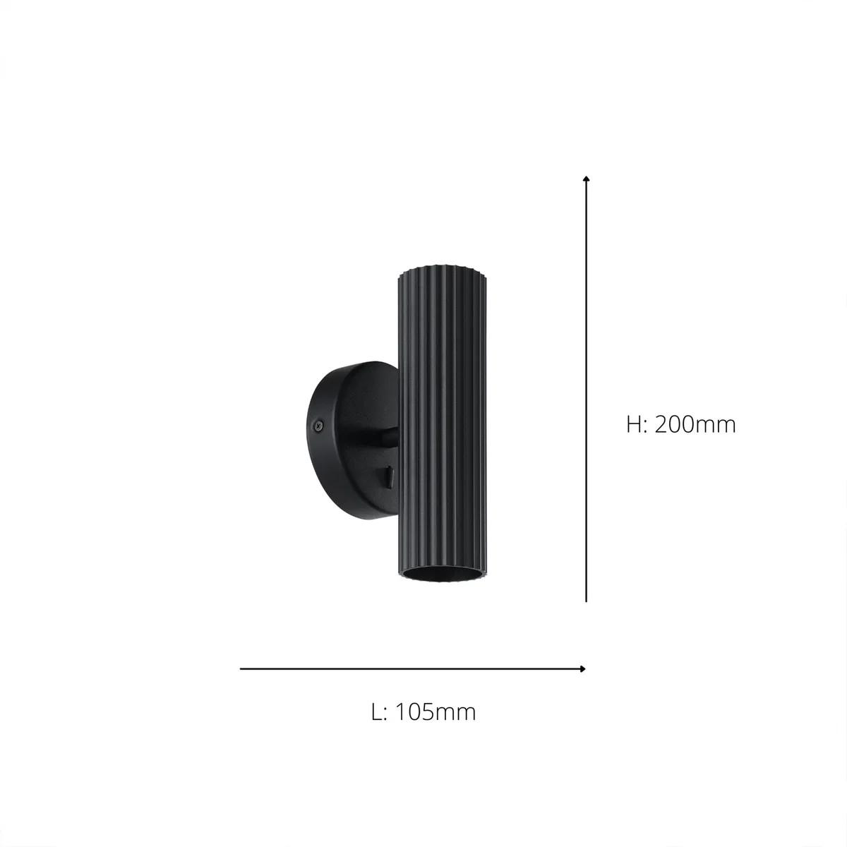 Portillo 2-Light Black Wall Light – image 5