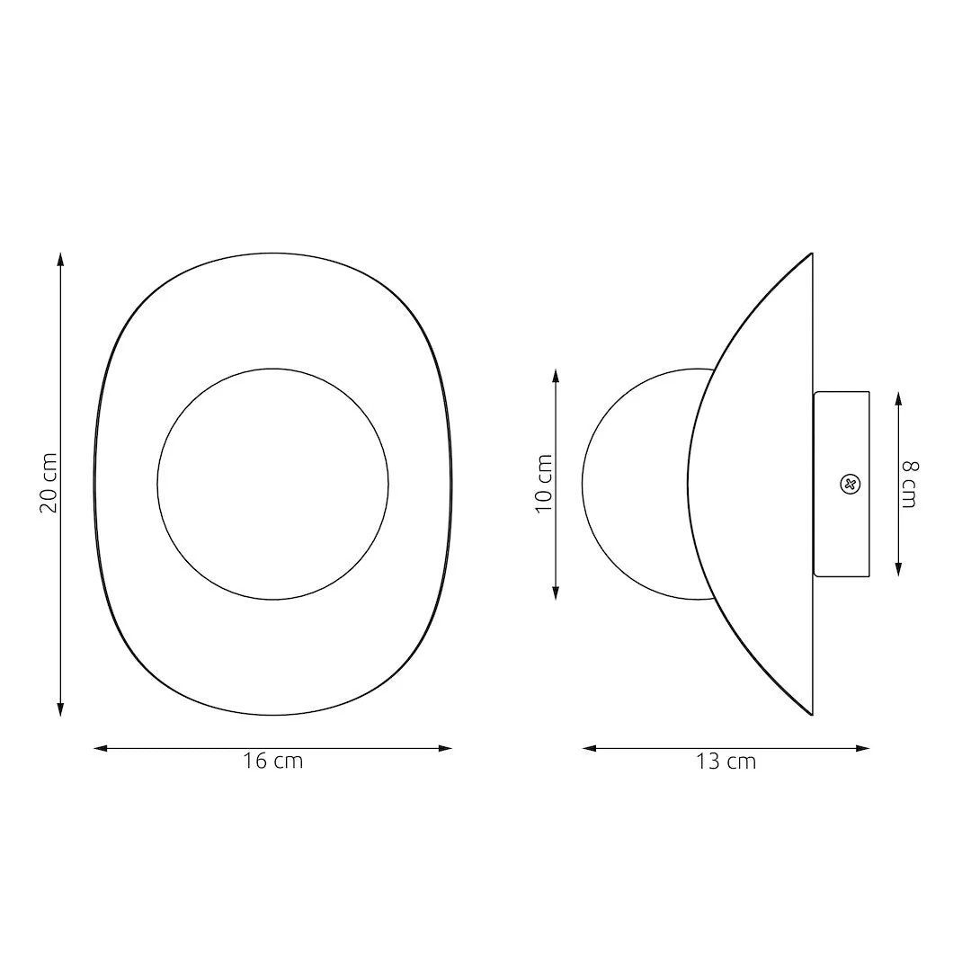 Fiero Wall Light Black & White – image 5