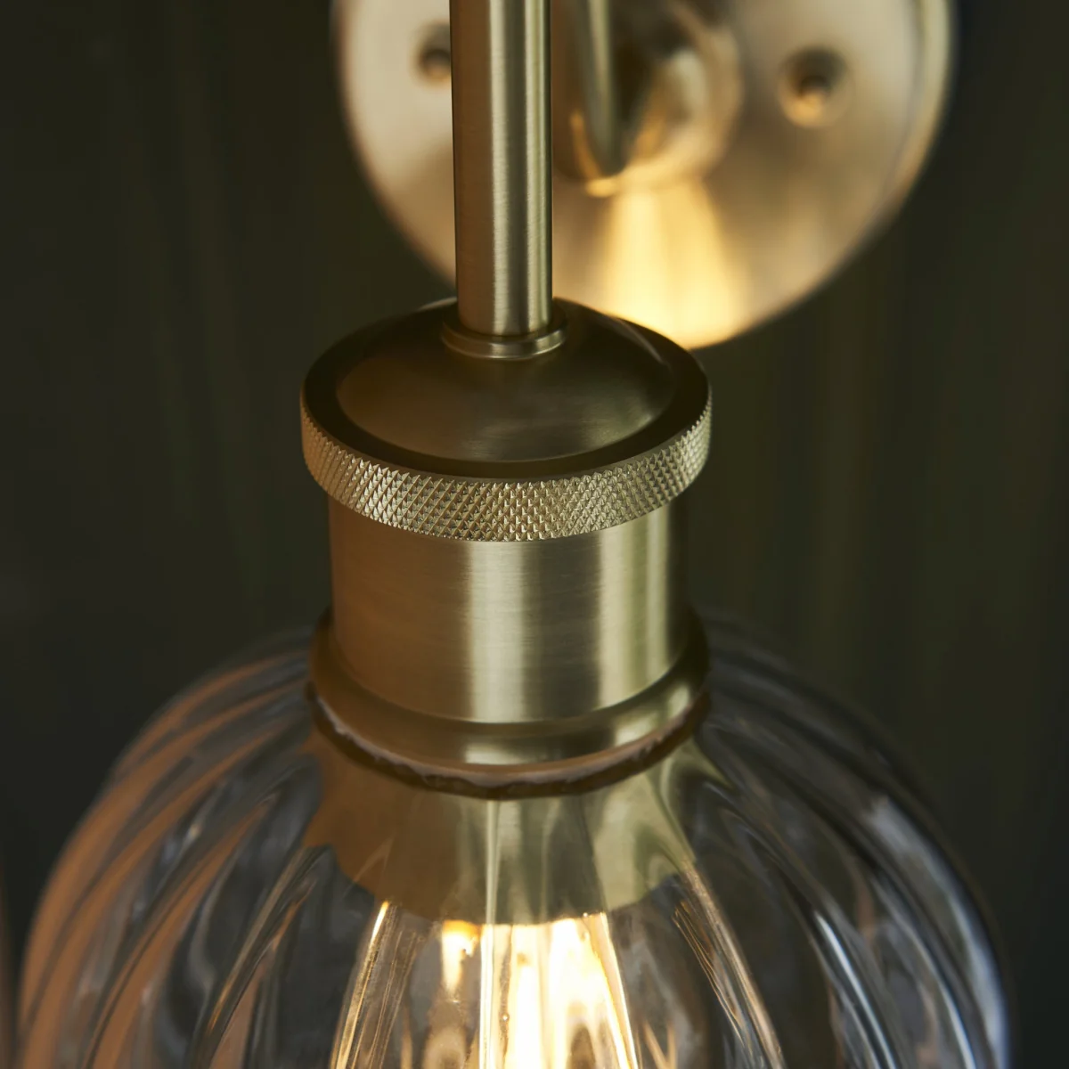 Kendall Wall Light IP44 Satin Brass – image 5