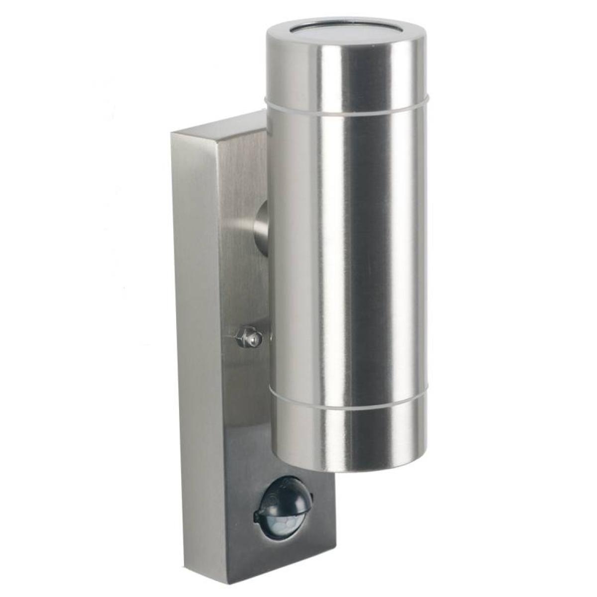 Lantana Silver PIR Dual Up/Down Light Sensor Outdoor Wall Light – image 2