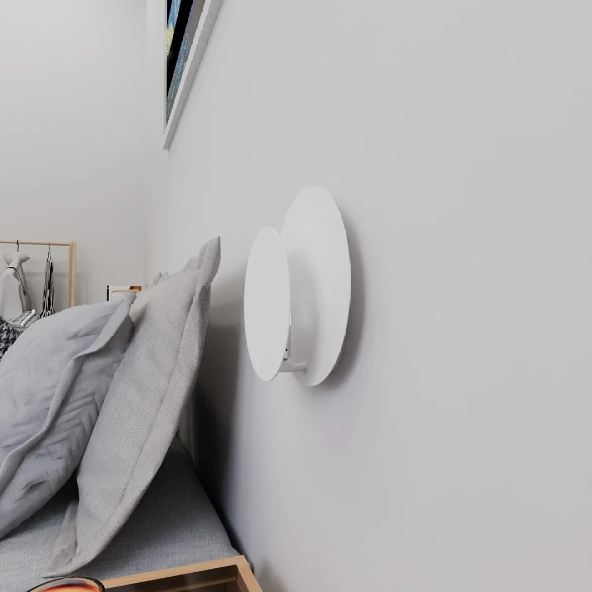 Circle Wall Light White – image 3