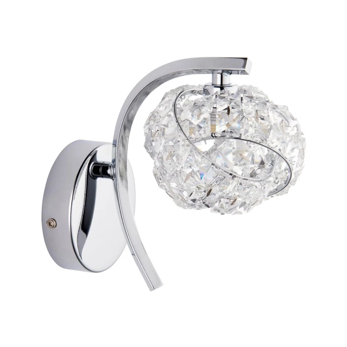 Monaco 1 Light Crystal Wall Light – image 1