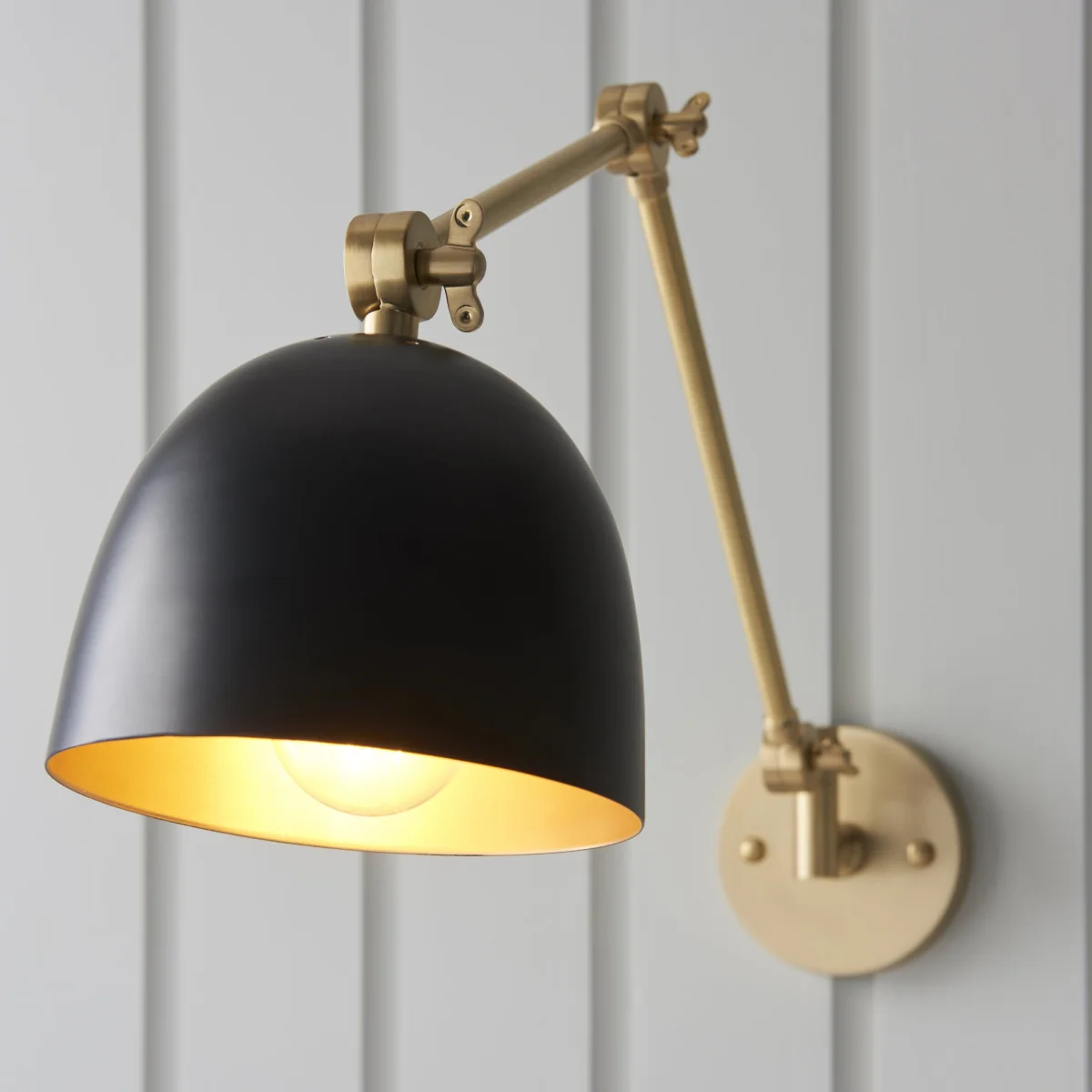 Lehal Swing Arm Wall Light Brass – image 5