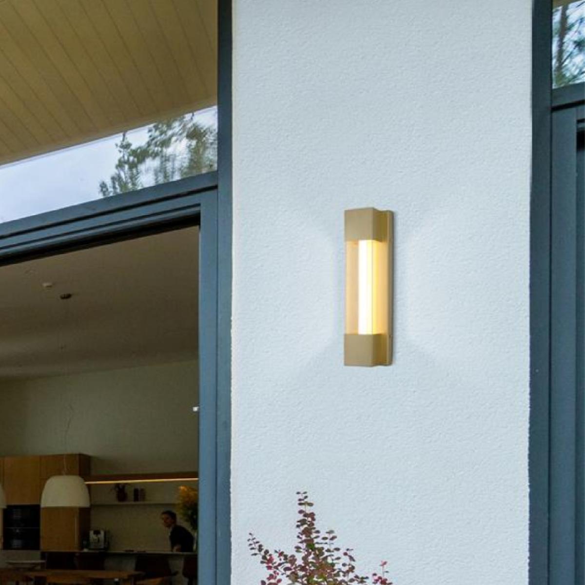 Sacramento Small Gold IP44 LED Wall Light – image 1