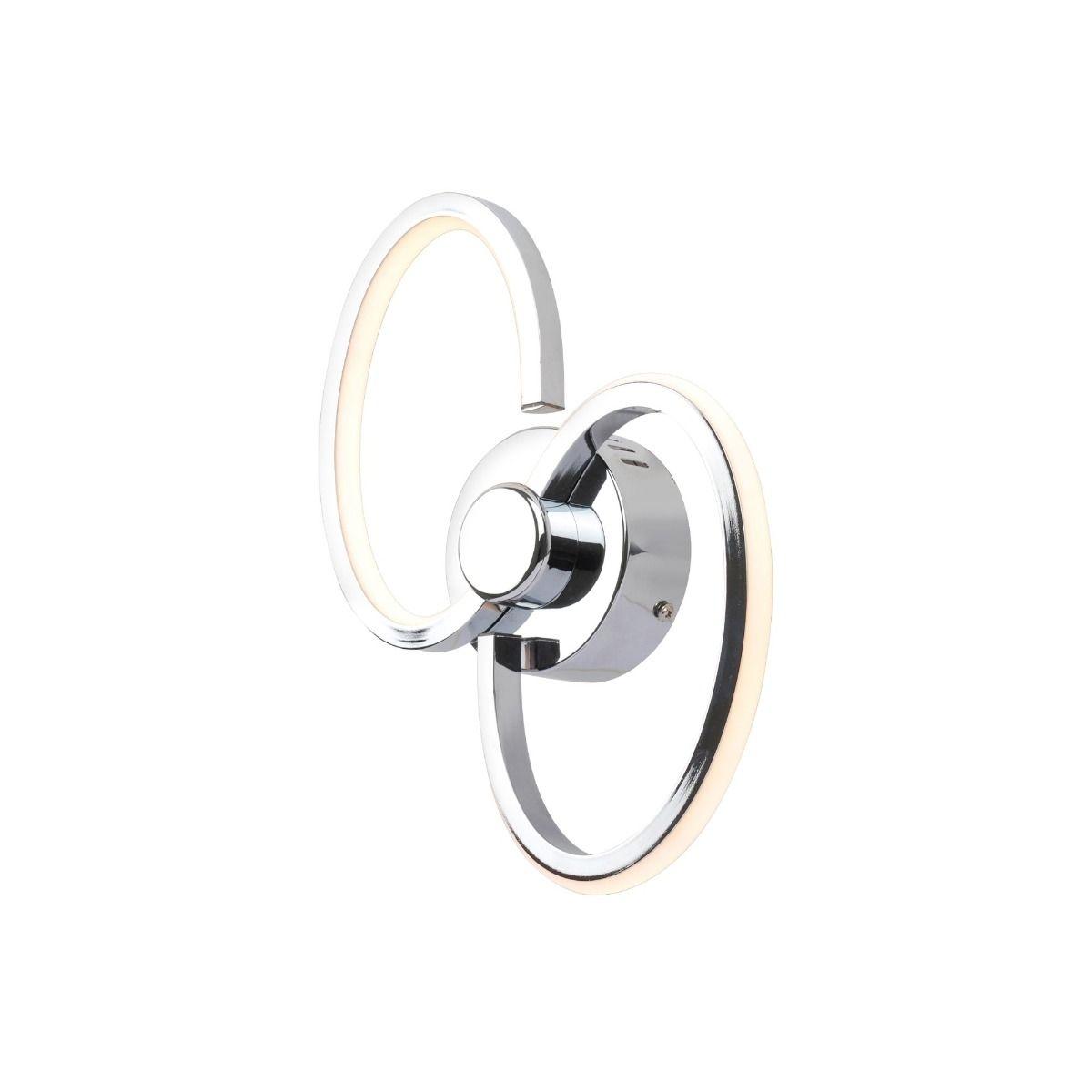 Simona Warm White LED 2 light Polished Chrome Wall Light – image 3