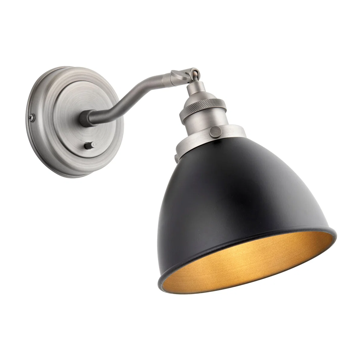 Franklin Pewter Adjustable Wall Light – image 1