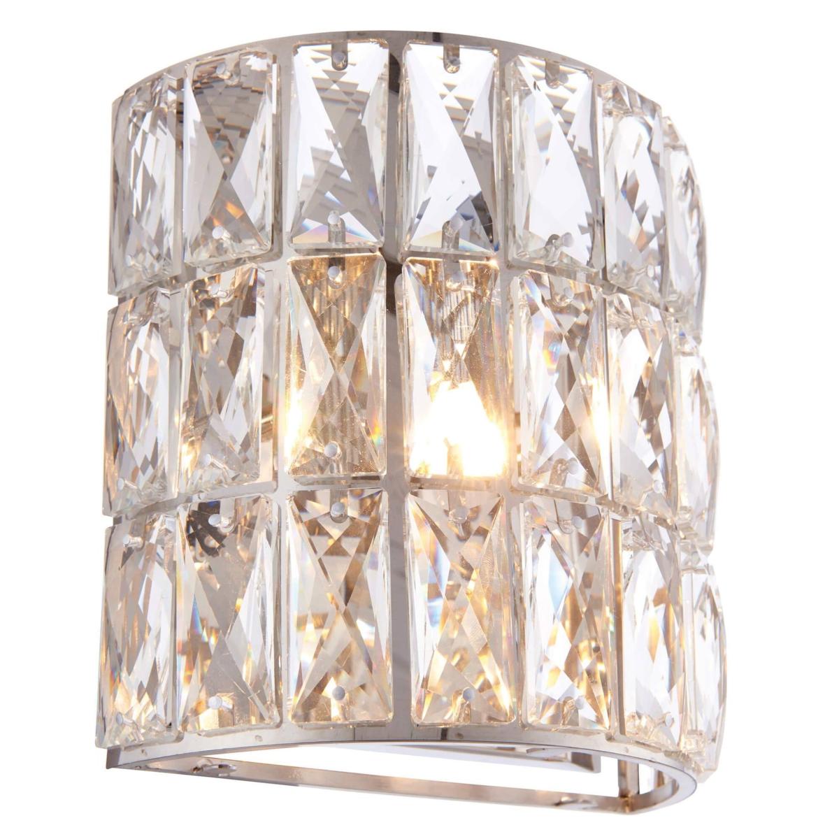 Verina Polished Chrome Crystal Wall Light – image 2