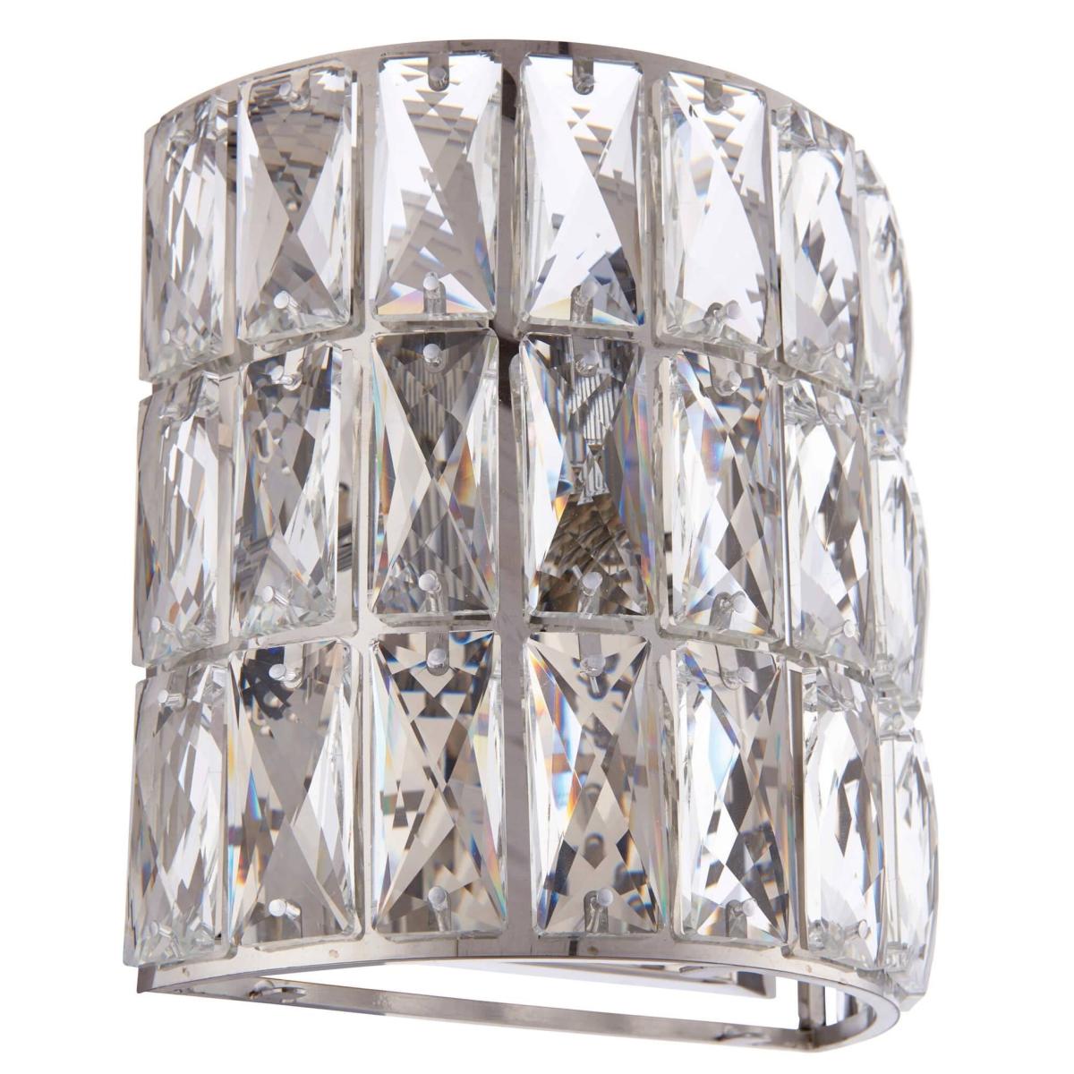 Verina Polished Chrome Crystal Wall Light – image 3