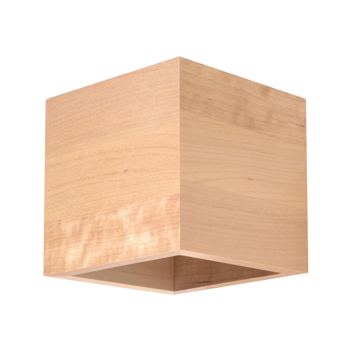 Wall lamp QUAD 1 white - natural wood / Wood – image 1