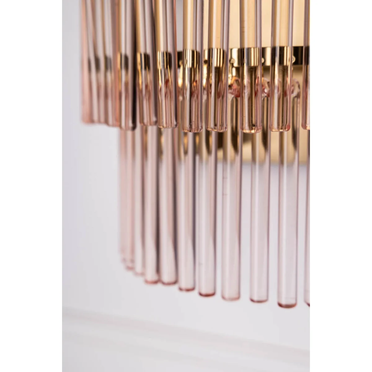 Pink Tiered Glass Wall Light – image 2