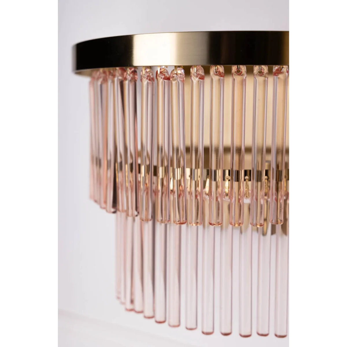 Pink Tiered Glass Wall Light – image 4