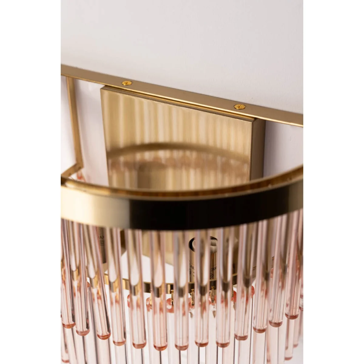 Pink Tiered Glass Wall Light – image 5