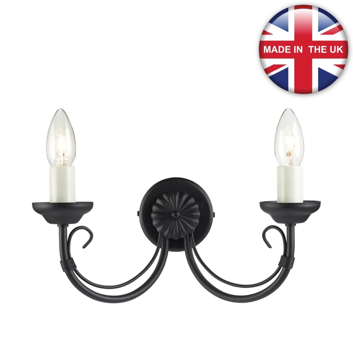 Elstead Lighting Chartwell Wall Light Black - Black – image 2