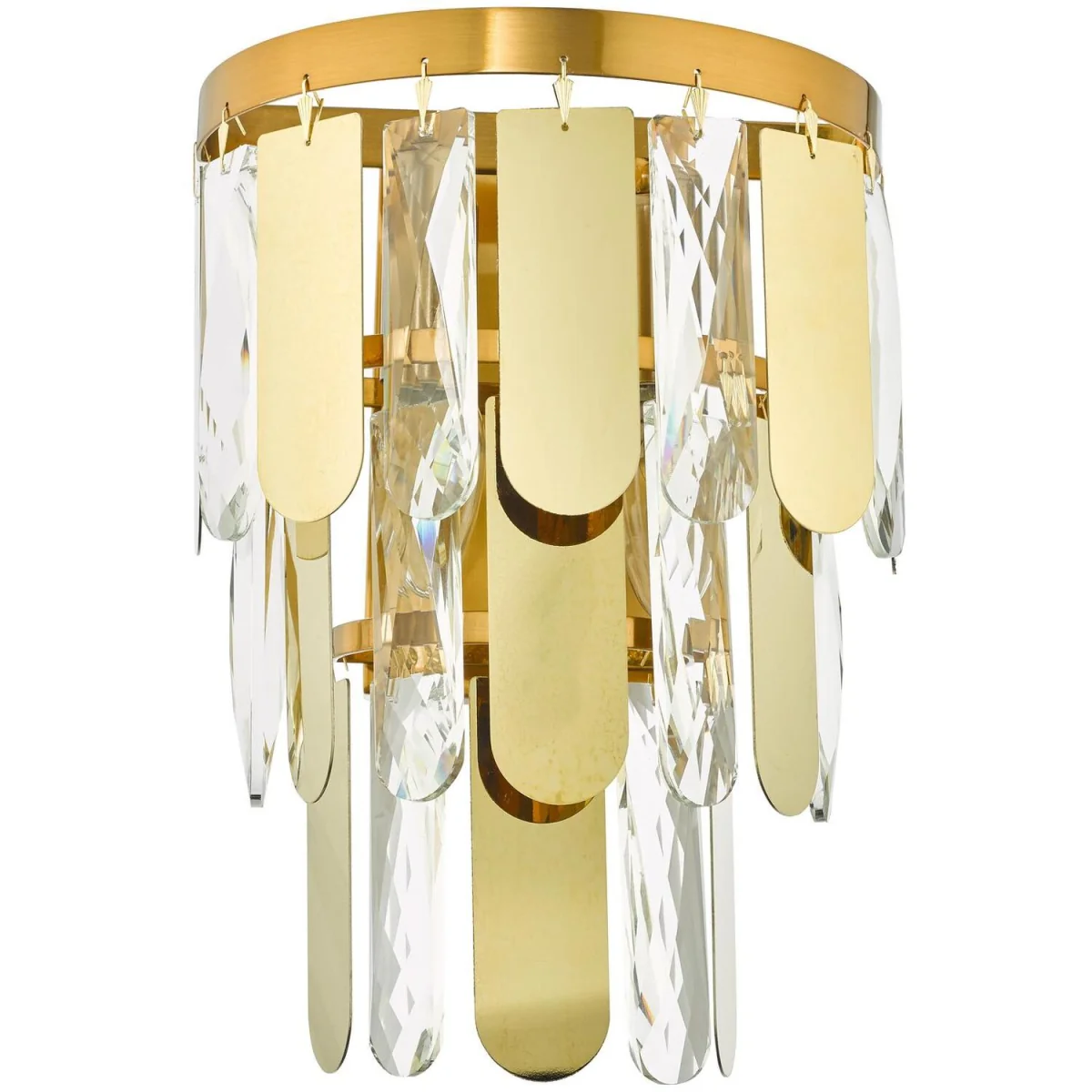 Amira 2 Light Wall Light Polished Gold Crystal - yellow – image 2