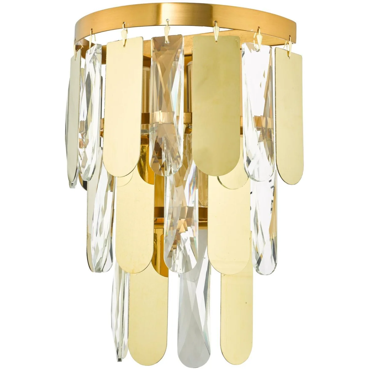 Amira 2 Light Wall Light Polished Gold Crystal - yellow – image 3