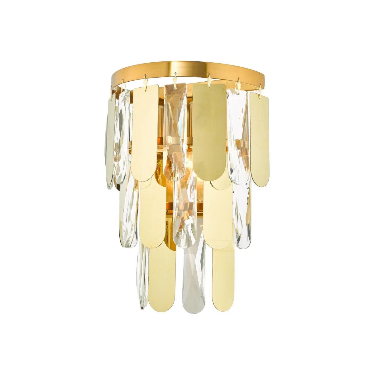 Amira 2 Light Wall Light Polished Gold Crystal - yellow – image 1
