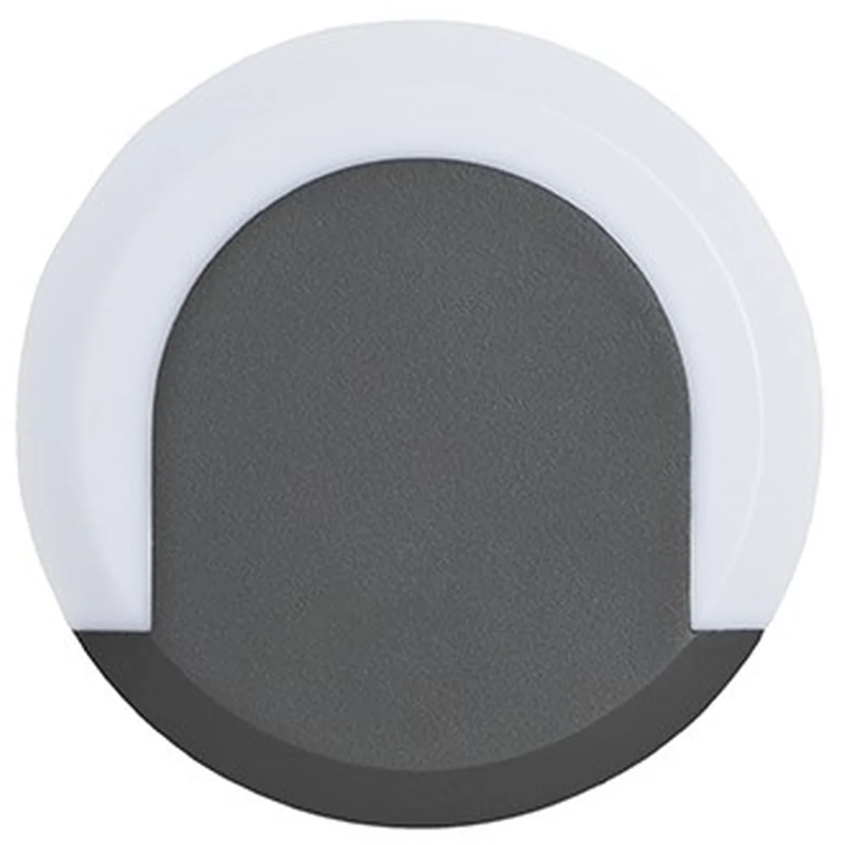 Biard Crescent Halo LED Circular Outdoor Wall Light - Grey – image 3