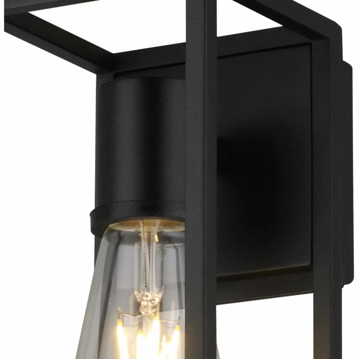 Set of 2 Hale Black IP44 Outdoor Wall Lights - Black Paint – image 3