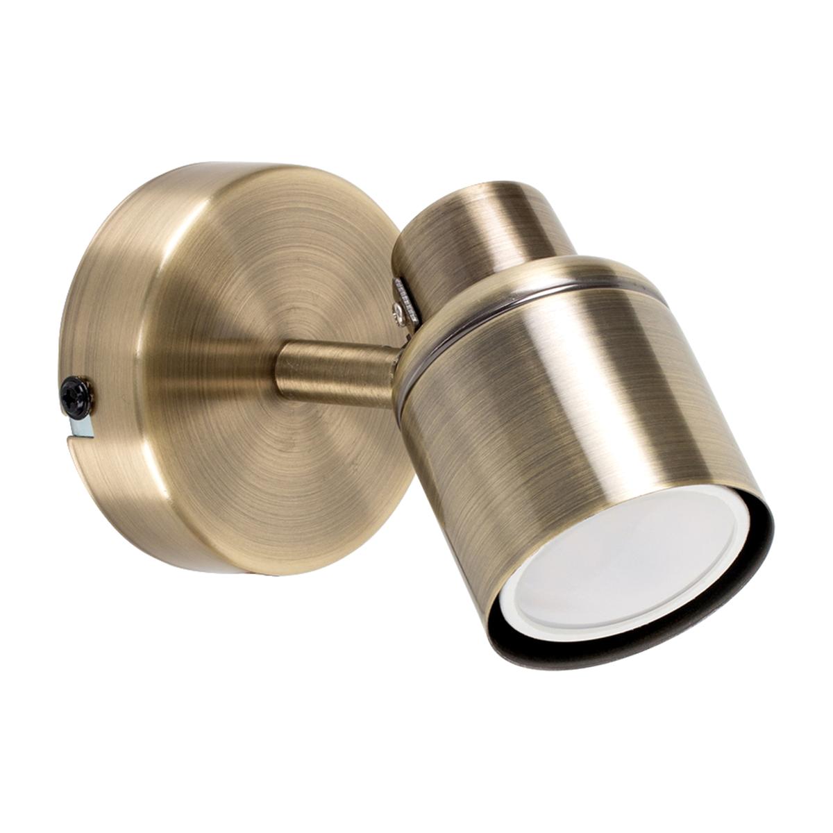 Modern Single Wall Spotlight In Gold Effect Finish - Gold – image 1