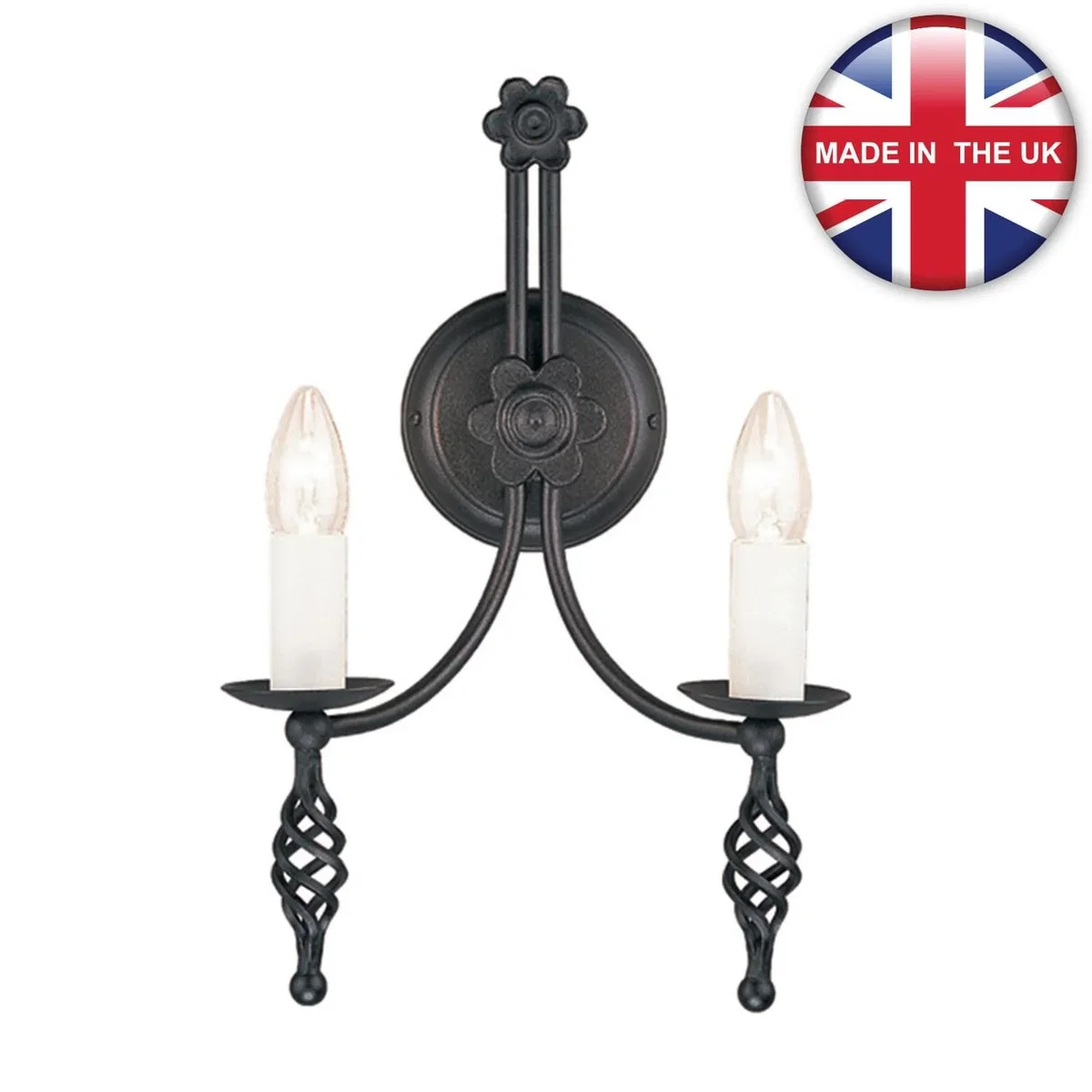 Elstead Lighting Belfry Wall Light Black - Black – image 2