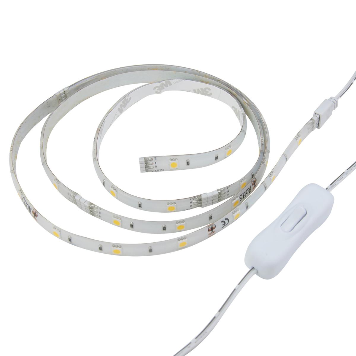 Cool White LED Strip Lights - 4 Pack - White – image 3