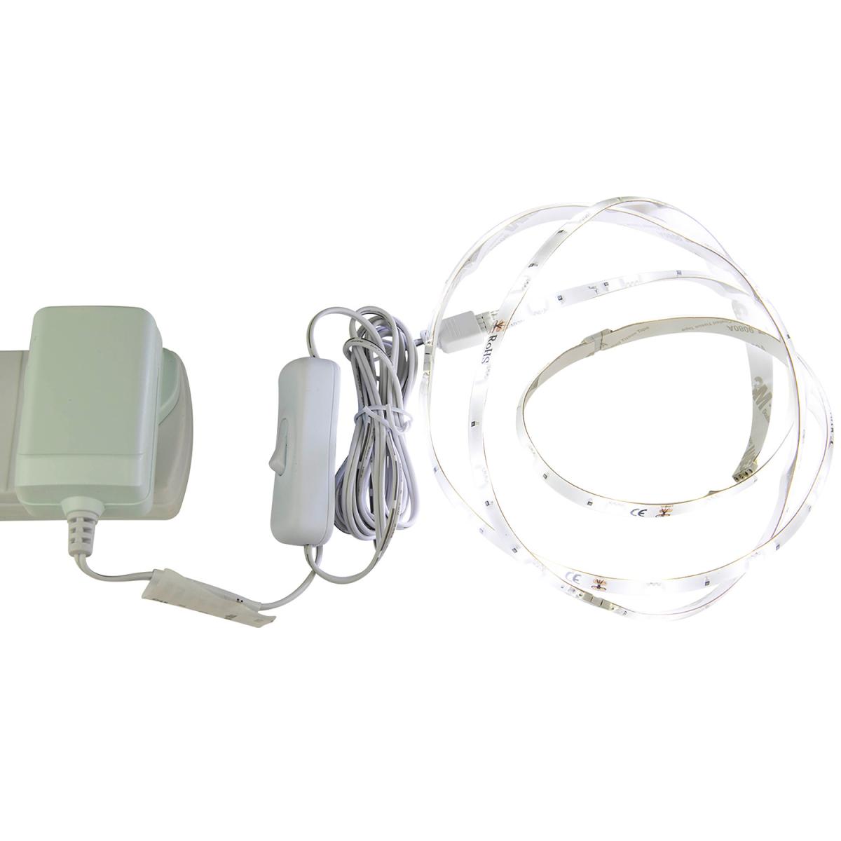 Cool White LED Strip Lights - 4 Pack - White – image 4