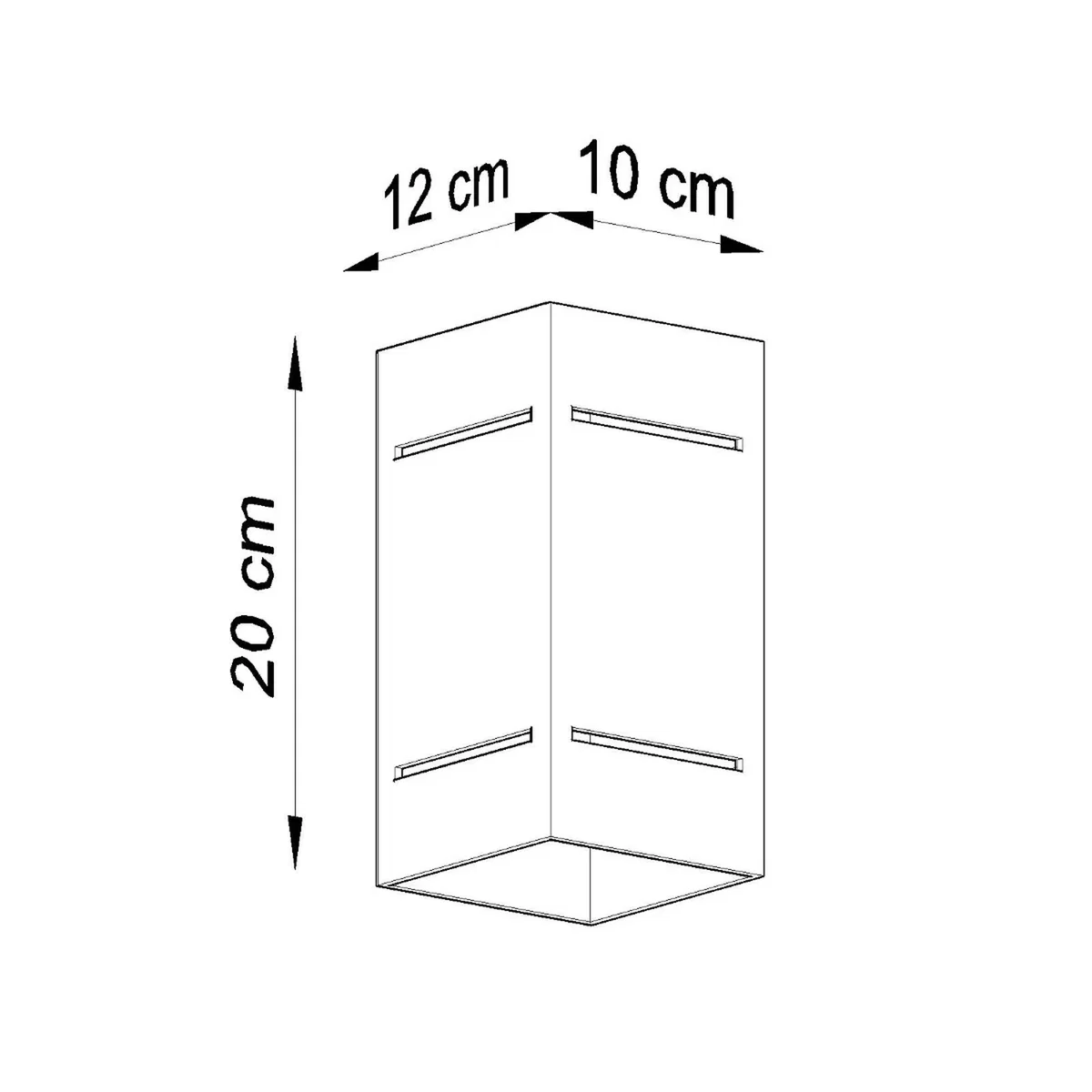Wall lamp BLOCCO grey - white – image 8